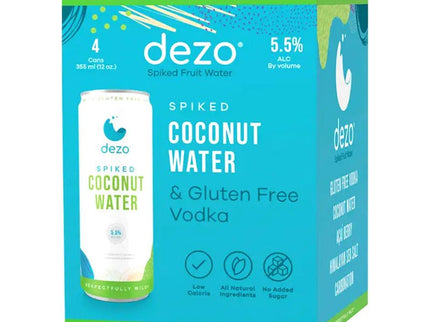 Dezo Spiked Coconut Water Cocktail 4/355ml - Uptown Spirits