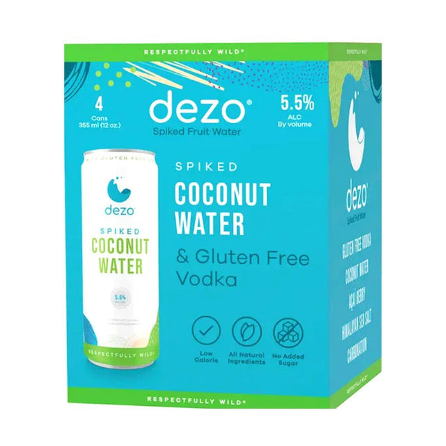 Dezo Spiked Coconut Water Cocktail 4/355ml - Uptown Spirits