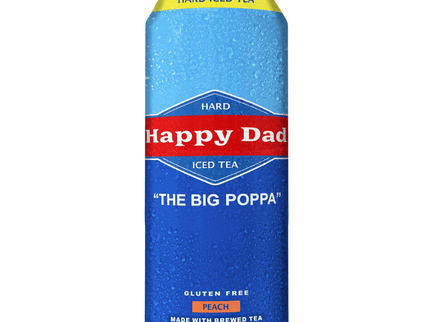 Happy Dad The Big Poppa Peach Hard Iced Tea 12/24oz - Uptown Spirits