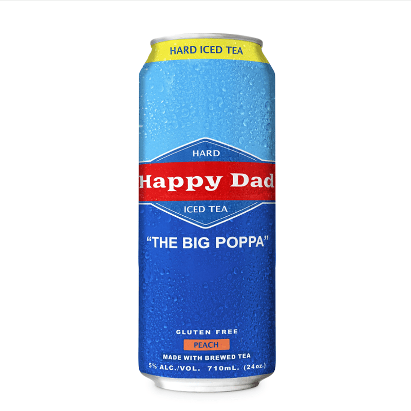 Happy Dad The Big Poppa Peach Hard Iced Tea 12/24oz - Uptown Spirits