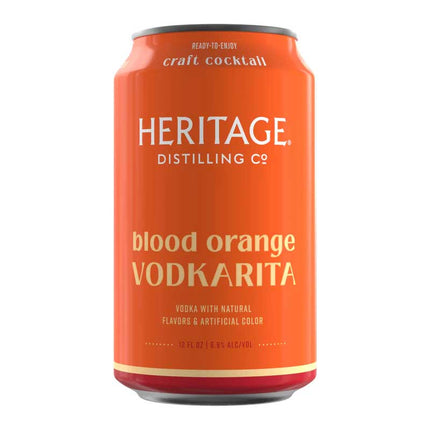 Heritage Distilling Blood Orange Vodkarita 4/12oz - Uptown Spirits