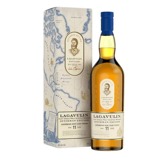 Lagavulin 11 Years Offerman Edition Cribean Rum Cask Finish Scotch 750ml - Uptown Spirits