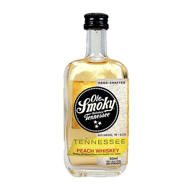 Ole Smoky Peach Flavored Whiskey Mini Shot 50ml - Uptown Spirits