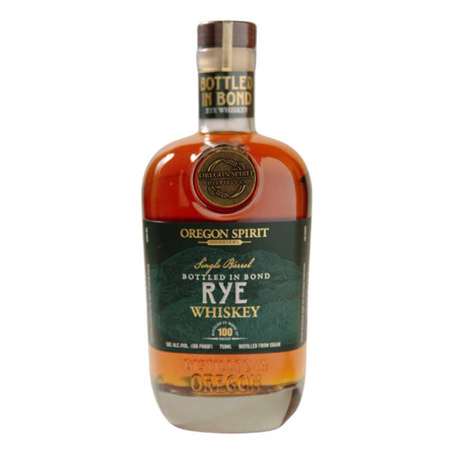 Oregon Spirit Distillers Single Barrel Bottled in Bond Rye Whiskey 750ml - Uptown Spirits