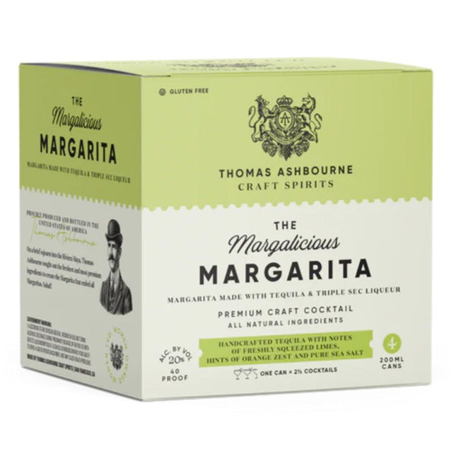 Thomas Ashborne The Margalicious Margarita Cocktail 4/200ml - Uptown Spirits