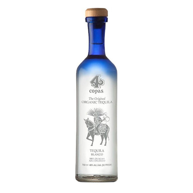 4 Copas Blanco Organic Tequila 750ml - Uptown Spirits