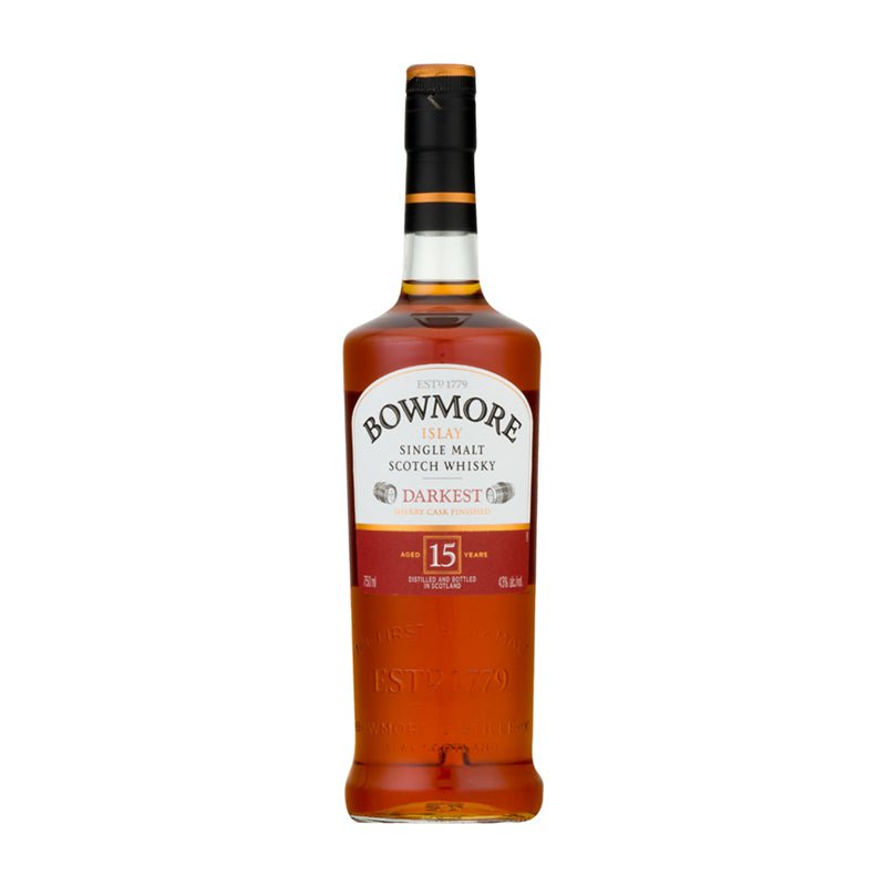 Bowmore 15 Year Darkest Malt Scotch Whiskey 750ml – Uptown Spirits