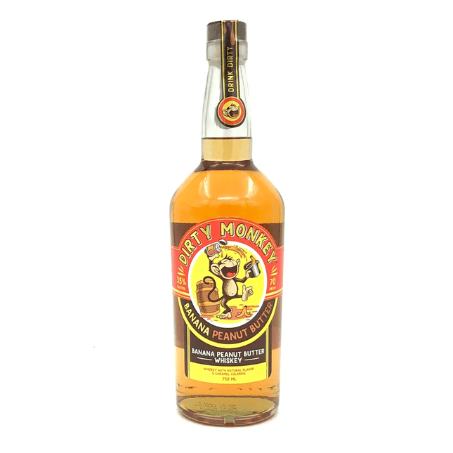 Dirty Monkey Banana Peanut Butter Flavored Whiskey 750ml - Uptown Spirits