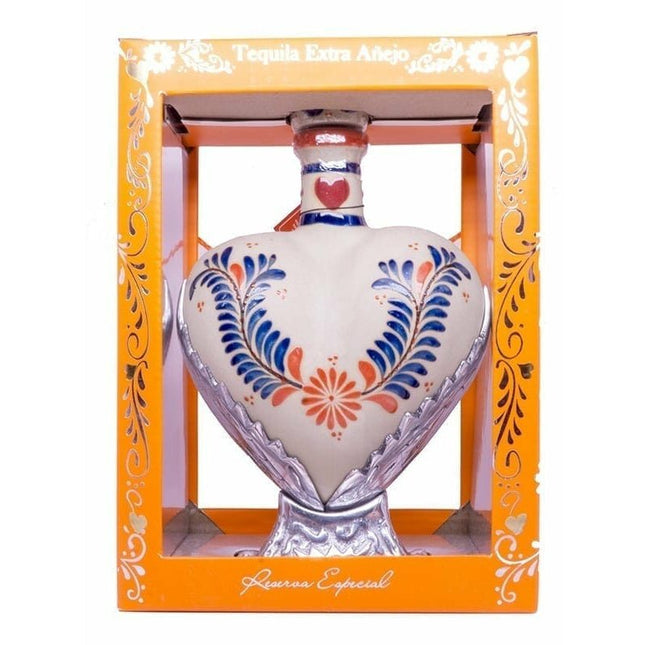 Grand Love Ceramic Heart Extra Anejo Tequilla 750ml - Uptown Spirits