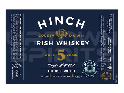 Hinch 5 Years Double Wood Irish Whiskey 750ml - Uptown Spirits