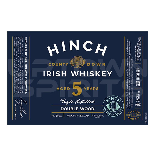 Hinch 5 Years Double Wood Irish Whiskey 750ml - Uptown Spirits
