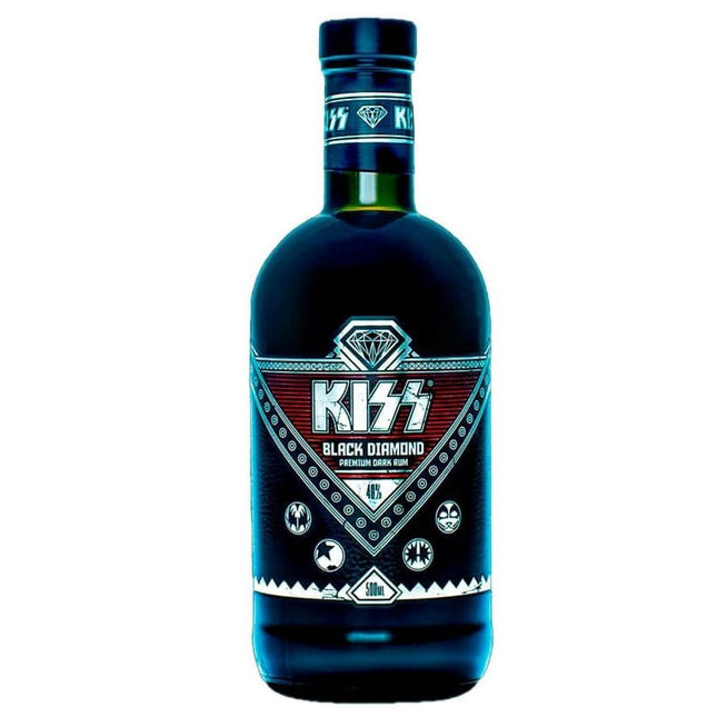 KISS Black Diamond Premium Dark Rum 700ml - Uptown Spirits