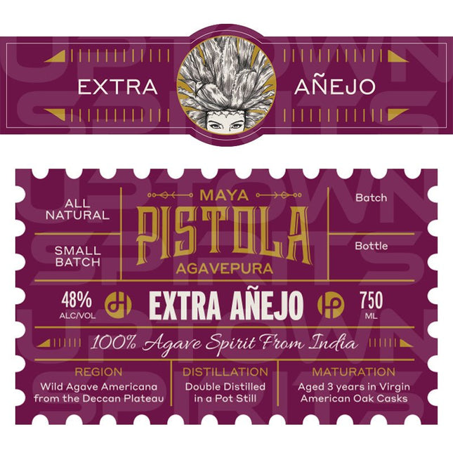 Maya Pistola Extra Anejo Tequila 750ml - Uptown Spirits