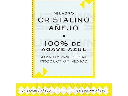 Milagro Cristalino Anejo Tequila 750ml - Uptown Spirits