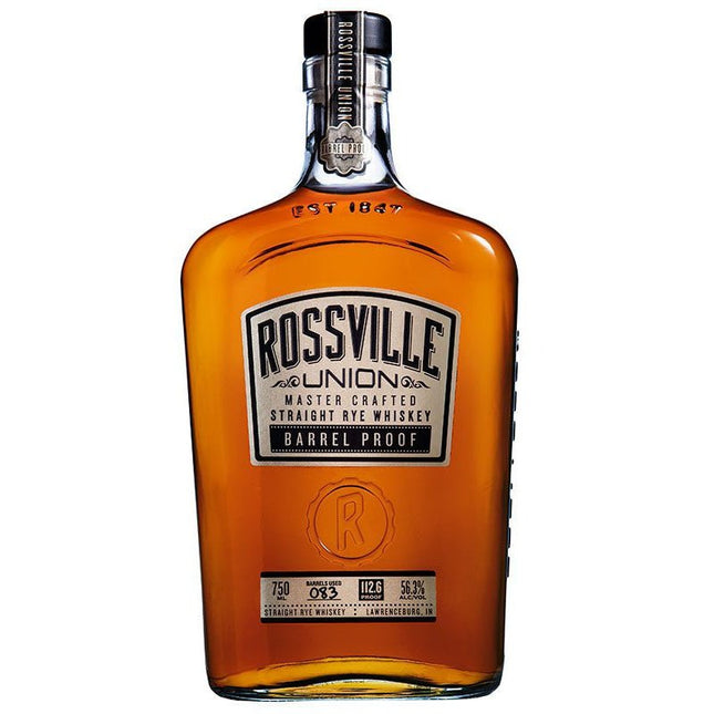 Rossville Union Master Crafted Barrel Proof Rye Whiskey 750ml - Uptown Spirits
