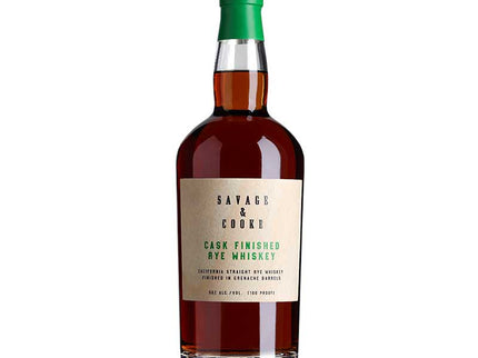 Savage & Cooke Cask Finished Rye Whiskey 750ml - Uptown Spirits