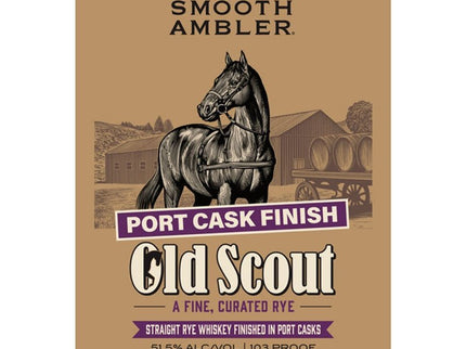 Smooth Ambler Old Scout Port Cask Finish Rye Whiskey 750ml - Uptown Spirits