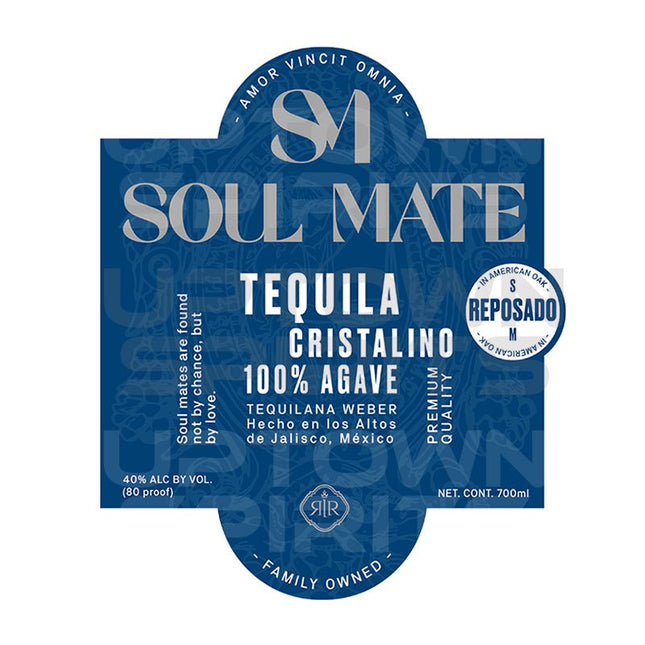 Soulmate Cristalino Reposado Tequila 700ml - Uptown Spirits