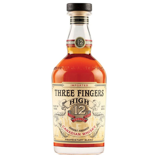 Three Fingers High 12 Years Canadian Whisky 750ml - Uptown Spirits
