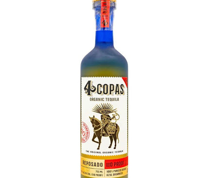 4 Copas 110 Proof Reposado Tequila 750ml - Uptown Spirits