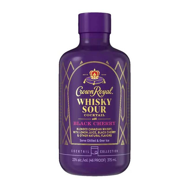 Crown Royal Black Cherry Whisky Sour Cocktail 750ml