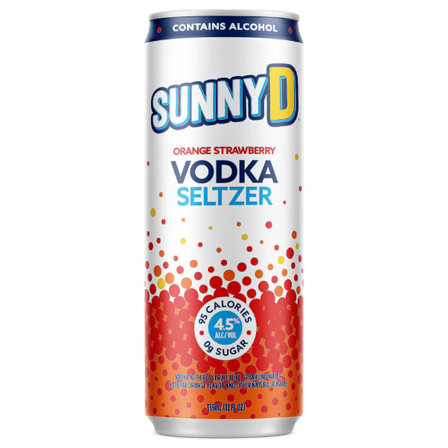 SunnyD Orange Strawberry Vodka Seltzer 4/355ml