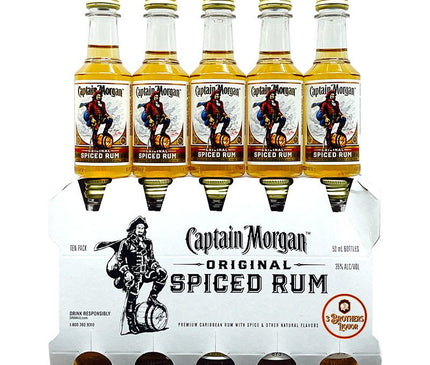 Captain Morgan Spiced Rum Mini Shot 10/50ml - Uptown Spirits