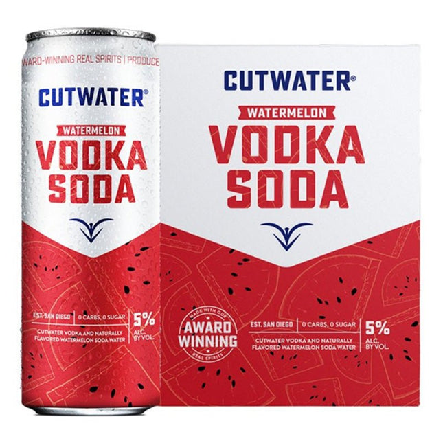 Cutwater Watermelon Vodka Soda Cocktail 4/355ml - Uptown Spirits