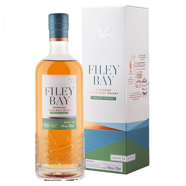 Filey Bay Peated Finish Yorkshire Single Malt Whiskey 700ml - Uptown Spirits