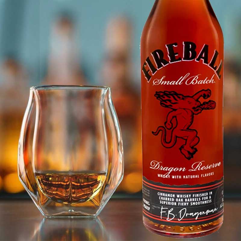 Fireball Dragon Reserve Cinnamon Flavored Whisky 750ml - Uptown Spirits
