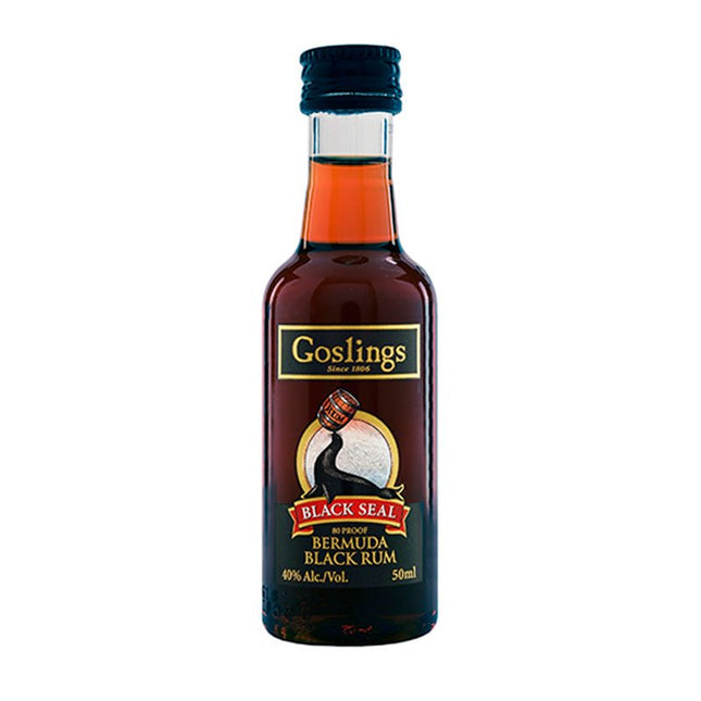 Goslings Black Seal Bermuda Black Rum Mini Shot 50ml - Uptown Spirits