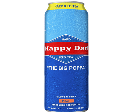 Happy Dad The Big Poppa Peach Hard Iced Tea 12/24oz - Uptown Spirits