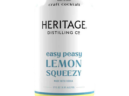 Heritage Distilling Easy Peay Lemon Squeezy 4/12oz - Uptown Spirits