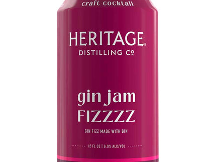 Heritage Distilling Gin Jam Fizzzz 4/12oz - Uptown Spirits