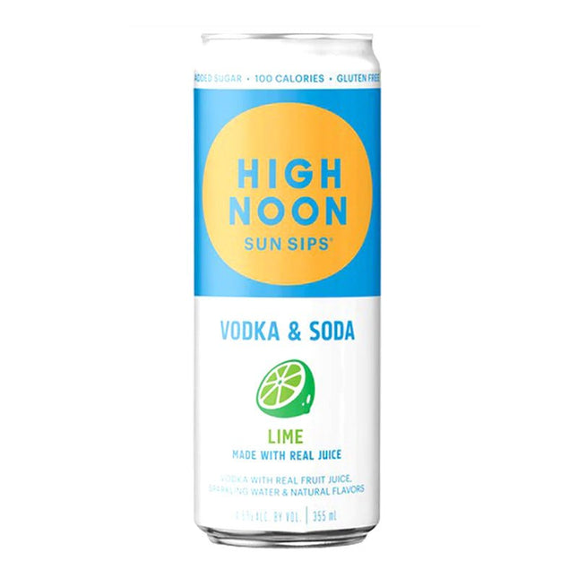 High Noon Lime Hard Seltzer Vodka 4/355ml - Uptown Spirits