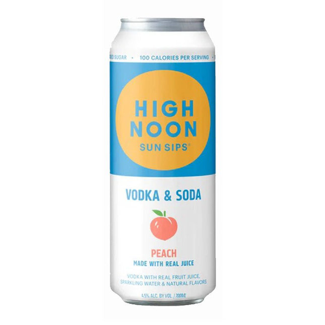 High Noon Peach Hard Seltzer Vodka 4/355ml - Uptown Spirits