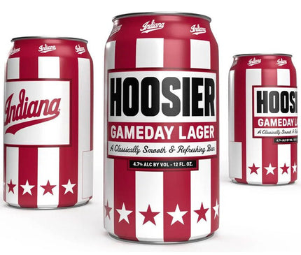 Indiana Hoosier Gameday Lager 4/437ml - Uptown Spirits