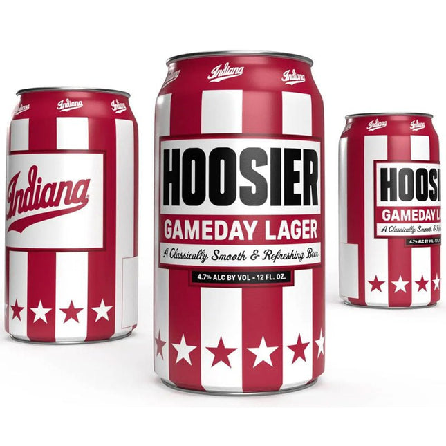 Indiana Hoosier Gameday Lager 4/437ml - Uptown Spirits