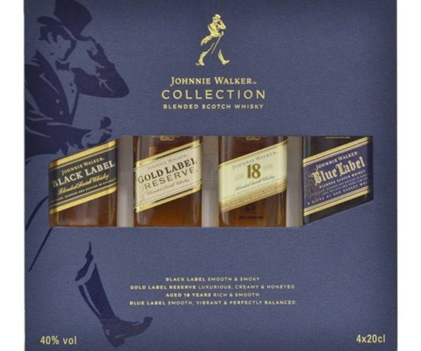 Johnnie Walker Collection Scotch Whisky Gift Set 4/200ml – Uptown Spirits