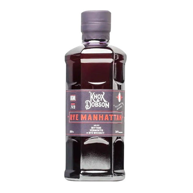 Knox and Dobson Rye Manhattan Cocktail 200ml - Uptown Spirits