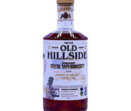 Old Hillside 6 Years Purple Heart Tribute Rye Whiskey 750ml - Uptown Spirits