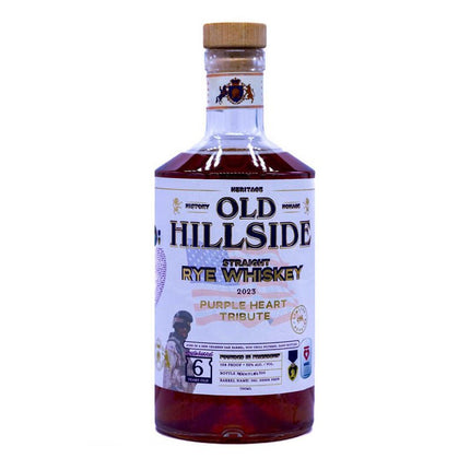 Old Hillside 6 Years Purple Heart Tribute Rye Whiskey 750ml - Uptown Spirits