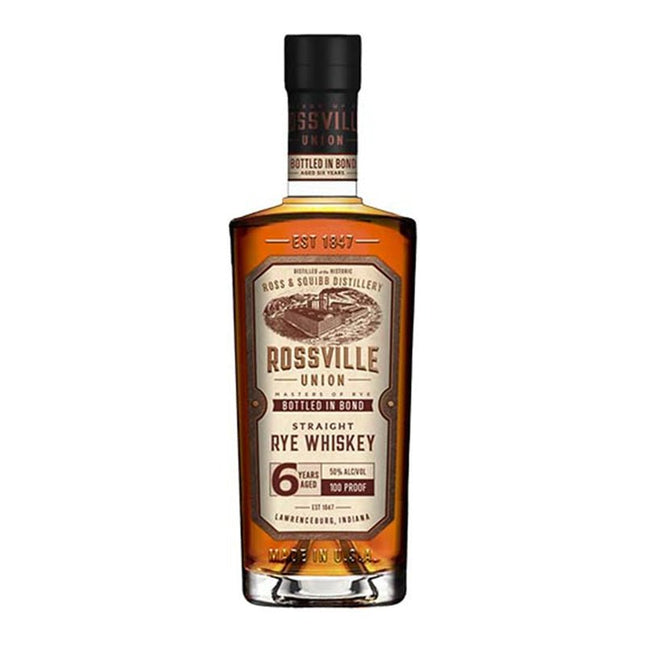 Rossville Union 6 Year Bottled In Bond Rye Whiskey 700ml - Uptown Spirits