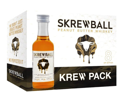 Skrewball Peanut Butter Whisky Mini Shot 8/50ml - Uptown Spirits