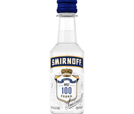 Smirnoff 100 Proof Vodka Mini Shot 10/50ml - Uptown Spirits