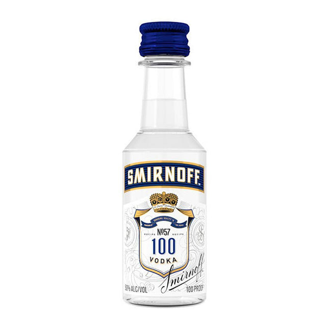 Smirnoff 100 Proof Vodka Mini Shot 10/50ml - Uptown Spirits