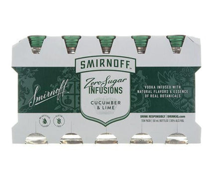 Smirnoff Infusions Cucumber & Lime Mini Shot 10/50ml - Uptown Spirits