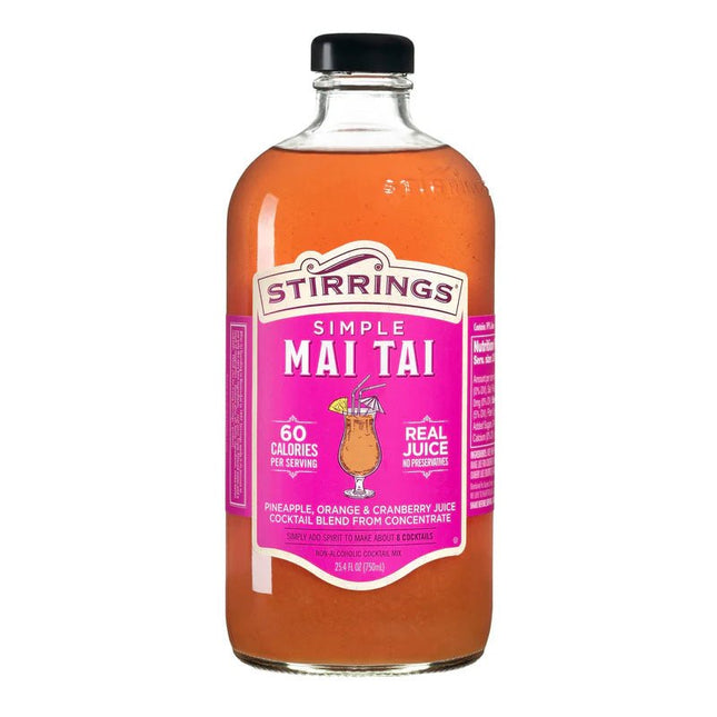 Stirrings Simple Mai Tai Cocktail Mix 750ml - Uptown Spirits