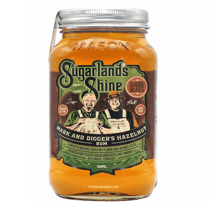 Sugarlands Shine Mark & Diggers Hazelnut Rum Mini Shot 50ml - Uptown Spirits