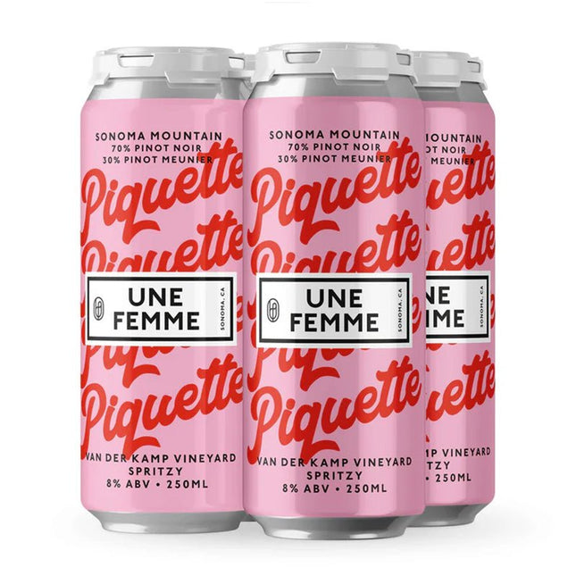 Une Femme Piquette Pinot Noir Canned cocktail 4/250ml - Uptown Spirits